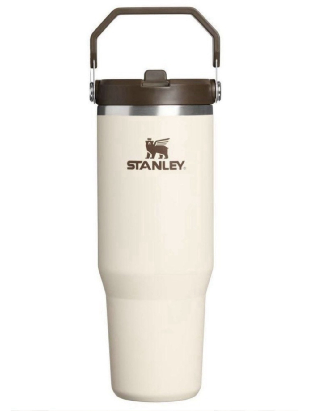 Stanley 30 oz Stainless Steel Ice Flow Flip Straw Tumbler Cream Western